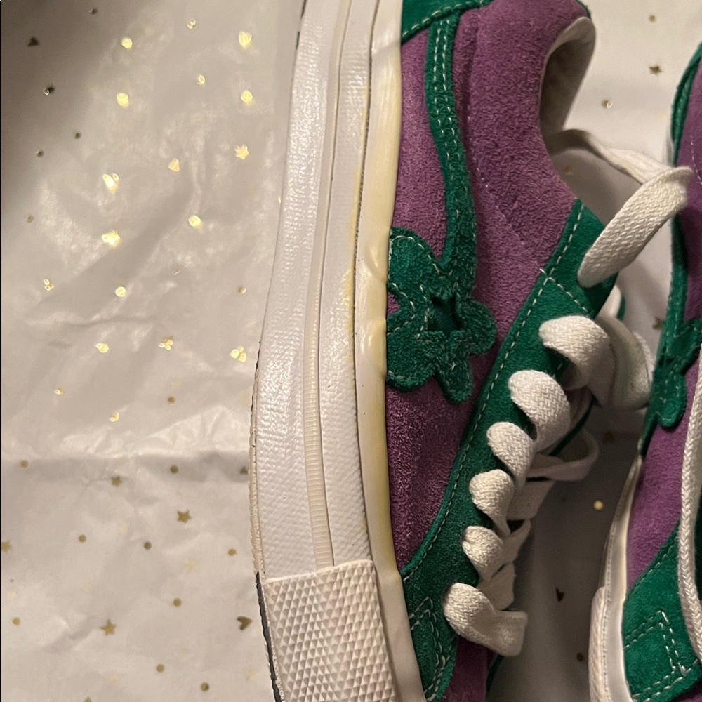 PRICE DROP Converse Men’s/Women's Tyler the Creator Purple and Green Sneakers - Picture 8 of 11
